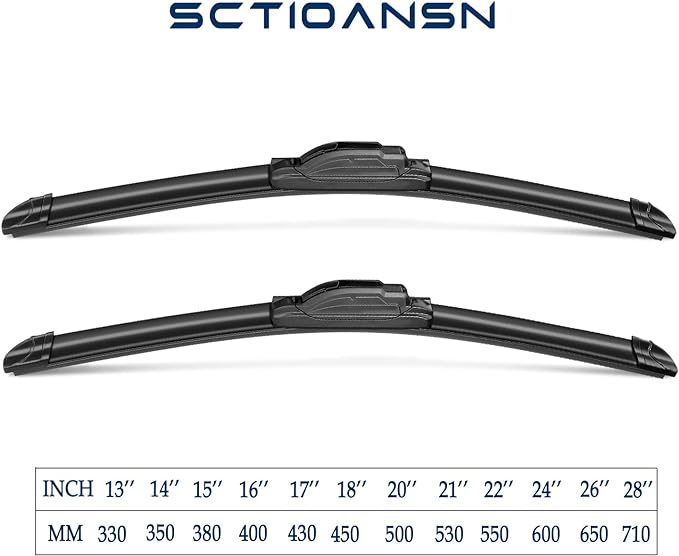 3Pcs Wiindshield Wiper Blades for BMW X5 2014-2018, Original Equipment Automotive Replacement Windshield Wiper Blades for My Car- 24"/20"/12B" (Pack of 3) J- HOOK