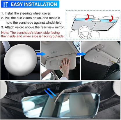 KUST Windshield Sun Shade for 2023-2025 2026 Lexus RX 350 Accessories Window Sunshade Sun Visor Protector Foldable Blocks UV Rays Keep Your Car Cooler