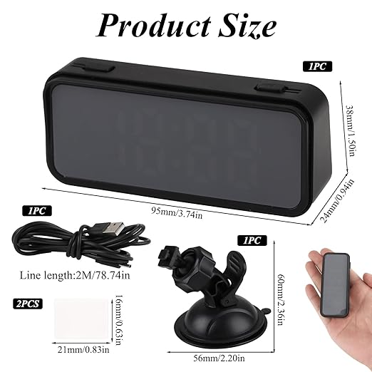 GPS Digital Speedometer for Car MPH, Universal HUD Speed Meter with LED Large Font, Plug Play for Car Truck Motor SUV Golf Cart All Vehicles (Digital Speedometer with Bracket)