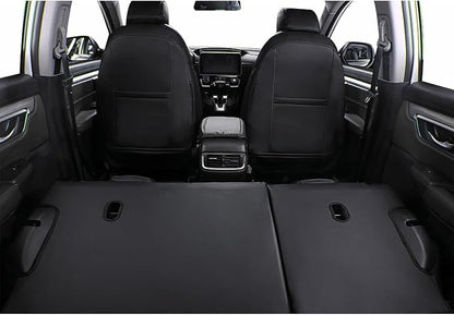 EKR Accord Car Seat Covers Custom for Honda Accord 2013-2016 LX,EX,EX-L,Sport,Touring,Sport SE & 2017 LX,Reat Row W/Solid Backrest,Seat Cover Full Set,Car Seat Protector-Leather(Black)