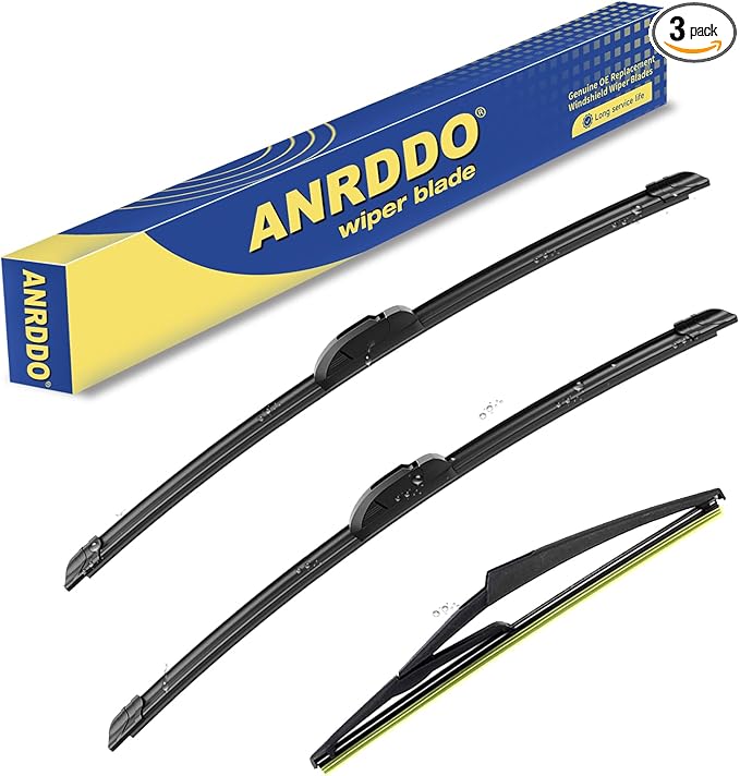 3 Wipers Factory Replacement For Nissan Juke 2011 2012 2013 2014 2015 2016 2017 Original Equipment Replacement Windshield Wiper Blade Set 22"+14"+12" (Set of 3)