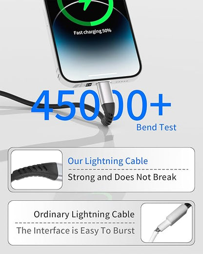 Coiled USB C to Lightning Cable, 2 Pack Retractable iPhone Charging Cable for Car, 3FT USBC to Lightning Cable for iPhone 14 13 12 11 Pro Max Mini 10 8 7 Plus XR XS SE, AirPod