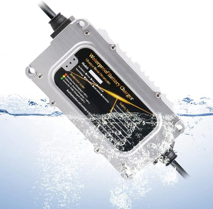 Abakoo 48 Volt 5 Amp Battery Charger for Club Car Golf Cart with 3 Pin Round Plug, IP67 Waterproof