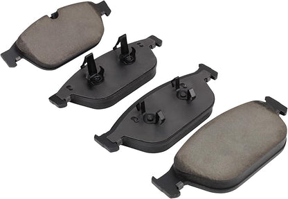 Premium Semi-Metallic Front Brake Pads (1001-1546M) Compatible with Audi A8 Quattro 2012-2018, Audi SQ5 2014-2017