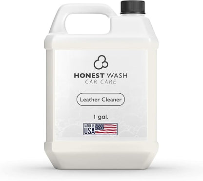 Honest Wash Car Leather Cleaner – Cleans, Conditions, & Restores Leather | Replenishes Natural Oils and Prevents Cracking | Non-Greasy Formula for Seats, Panels, & More | Made in The USA (128 Fl Oz)