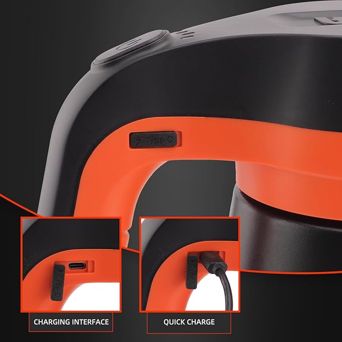 SPTA Electric Pressurized Soap Sprayer - 2.25L/76 oz Cordless Car Foam Sprayer with 500ML Car Wash Shampoo for Detailing