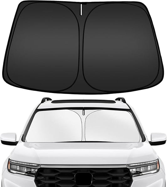 ARISMOTOR Windshield Sun Shade for Honda Pilot 2016-2024, Custom Fit Foldable Front Window Sunshade Sun Visor Protector, Block UV Rays Keep Your Car Cooler