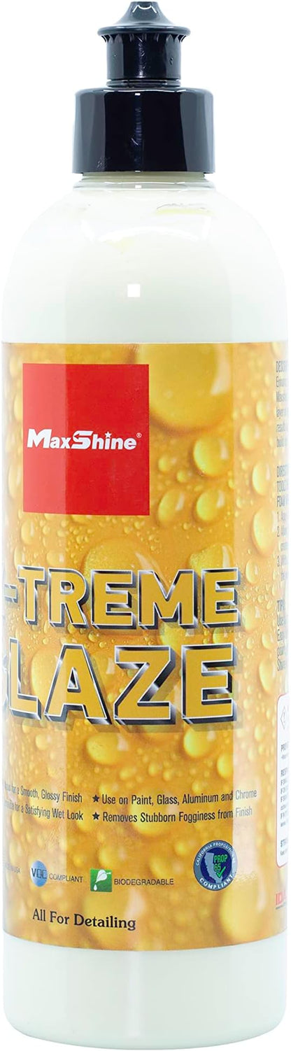 Maxshine 16oz XTreme Glaze – Ceramic and Montan Wax, Durable and Super Glossy Wet Finish Look, Long Lasting Protection