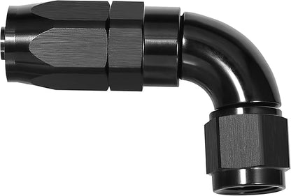 EVIL ENERGY 6AN 90 Degree One Piece Full Flow Hose End Fitting Swivel For CPE Braided Hose
