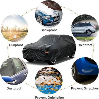 Kayme 7 Layers SUV Car Cover Custom Fit for Chevrolet Chevy Traverse (2009-2025) Waterproof All Weather for Automobiles, Outdoor Full Cover Rain Sun UV Protection.