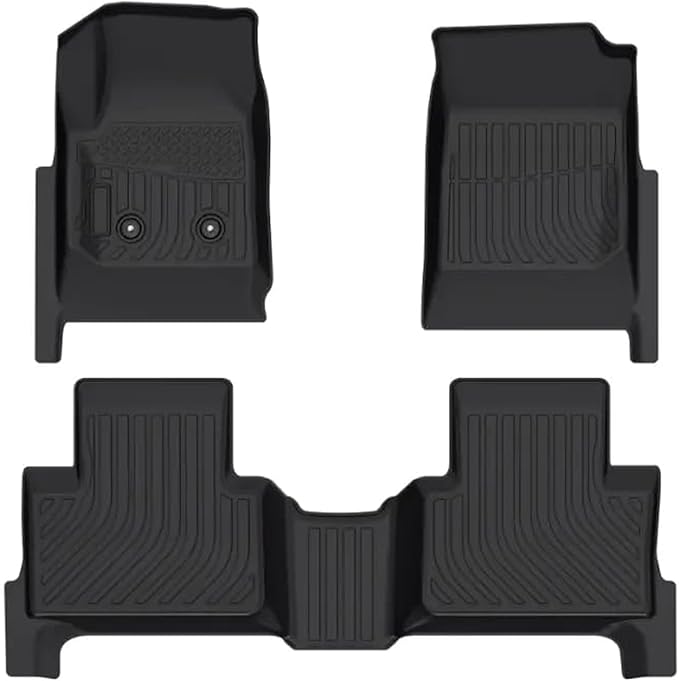 Cartist Custom Fit for Floor Mats 2015-2022 Chevy Colorado Crew Cab/GMC Canyon Crew Cab TPO Odorless High Edge Floor Liners 1nd&2nd Row Carpet Protectotion