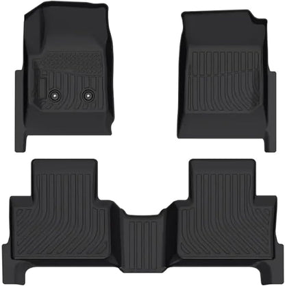 Cartist Custom Fit for Floor Mats 2015-2022 Chevy Colorado Crew Cab/GMC Canyon Crew Cab TPO Odorless High Edge Floor Liners 1nd&2nd Row Carpet Protectotion