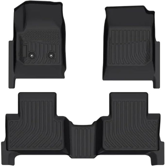 Cartist Custom Fit for Floor Mats 2015-2022 Chevy Colorado Crew Cab/GMC Canyon Crew Cab TPO Odorless High Edge Floor Liners 1nd&2nd Row Carpet Protectotion