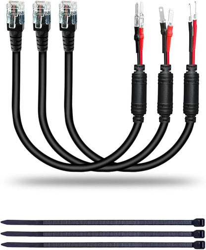 Radar Detector Hardwire Power Cord,Rearview Mirror Plug Cable,with Inline Fuse Holder,Suitable for Escort Beltronics Valentine One Cobra Whistler Radar Detector,3-Piece Set,9.8'' (RJ11)