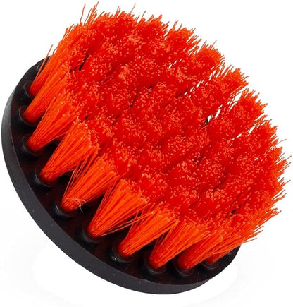 Maxshine M8 Medium-Duty Upholstery Carpet Brush with Drill Attachment - Removes and Scrubs Grime, Stains, and Spots from All Types of Upholstery and Carpets in Leather and Fabric (4")