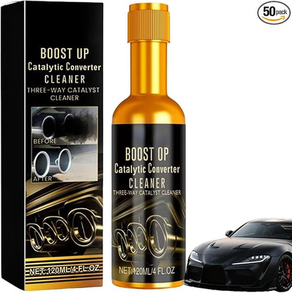 Catalytic Cleaner, Boost Up Catalytic, Boost Up Catalytic Converter Cleaner Auto Parts EngineFuel and Exhaust Pipe Cleaners,Fuel System Treatment Oil for Gas and Diesel Car (1PCS)