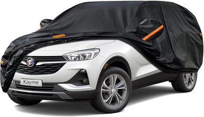 Kayme 7 Layers SUV Car Cover Custom Fit for Buick Encore/Encore GX(2012-2025) Waterproof All Weather for Automobiles, Outdoor Full Cover Rain Sun UV Protection.Black