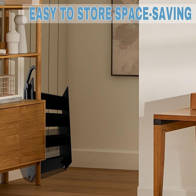 RV Step Stool Foldable, Folding 4 Step Ladder, Hot Tub Steps with Handrail, Portable Pool Ladder, 660Lbs Heavy Duty Ladder Shelf Outdoor Mobile Home Stairs for Camper, Porch, SPA Poo, Pet