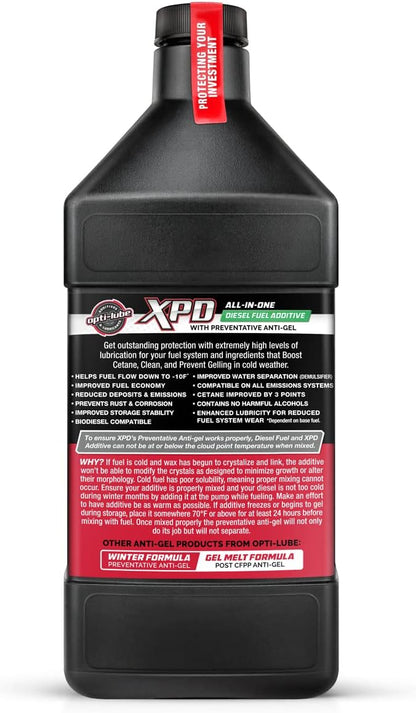 Opti-Lube XPD All-Season Diesel Fuel Additive - Quarts (12 Quarts (Treats 1536 Gallons))