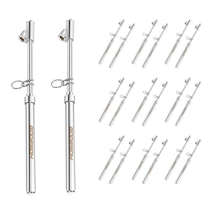 GODESON Dual Head Tire Pressure Gauge,Heavy Duty Pen Tire Gauge Range 10-150PSI; 1-10kg/cm2,Dual Head Truck Air Pressure Gauge (Pack of 20)…