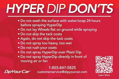 DipYourCar.com HyperDip Paint - Can of Sprayable Automotive Dip Coat - Removable Peelable Paint Protection for Cars - Piano Black Gloss Coat Spray
