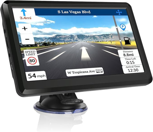 2025 Map Car GPS Navigation GPS Navigation for Truck & RV & Car, Driver Alerts, Turn-by-Turn Directions, Free Update Map
