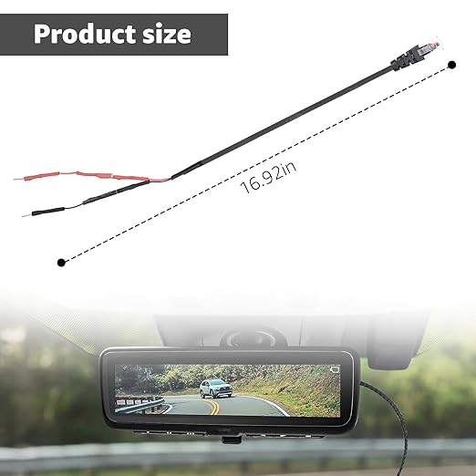 RJ11 Power Cord Compatible with Escort Radar Mirror Wire Detectors,Model (3005201M) Max 360C MaxCam Redline,Max Max2 Max 360,Inline Fuse,9500ix 8500x50 Redline