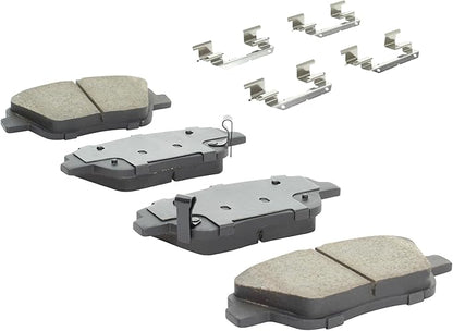 Premium Ceramic Front Brake Pads (1001-1444C) Compatible with Dodge Attitude 2014-2014, Hyundai Sonata 2009-2015, Kia Optima 2011-2016