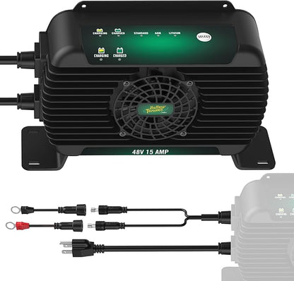 Battery Tender PowerPlus 48V, 15 AMP Battery Charger and Maintainer - Golf Cart and Marine Applications - IP68 Weather Resistant