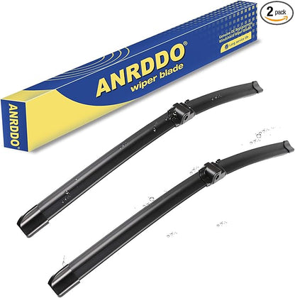 Wipers Factory Replacement for MBZ W207 W212 E350 E400 E550 E63 AMG W204 Class C250 C300 C350 C63 AMG W218 C218 CLS550 CLS63 AMG Original Equipment Wiper Blades Set 24"+24"(Set of 2)