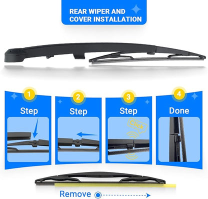 Windshield Wiper Blades Replacement for Dodge Durango 2004 2005 2006 2007 2008 2009 Original Factory Quality Front Rear Wipers Blade Set for My Car - 26" 21" 14" (Pack of 3)