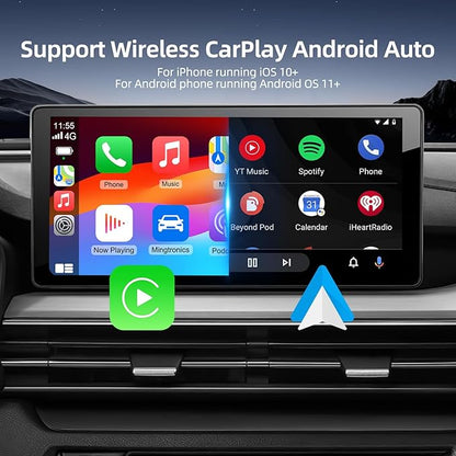 Wireless CarPlay & Android Auto Adapter with Play Store/YouTube/Netflix/Disney+[32GB] Support Screen Mirroring/TF Card/USB Drive,Fit for Built-in Wired CarPlay Car,FEXIER X Car Play Video Magic AI Box