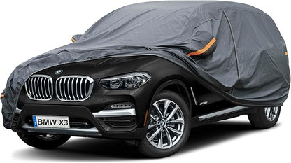 Premium Car Cover Custom Fit BMW X3/X3 M (2003-2025), 16 Layers Heavy Duty Car Cover Waterproof All Weather with Zipper Door for Sun Rain Snow Dust Uv Protection