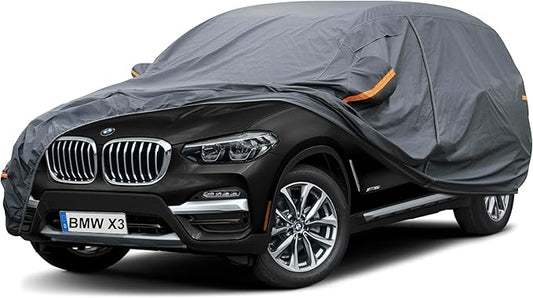 Premium Car Cover Custom Fit BMW X3/X3 M (2003-2025), 16 Layers Heavy Duty Car Cover Waterproof All Weather with Zipper Door for Sun Rain Snow Dust Uv Protection