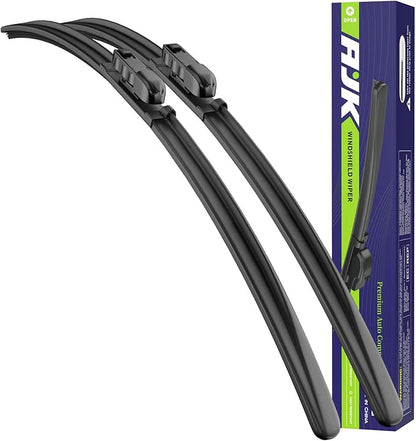 AJK Wiper Blades for Hyundai Santa Fe 2024 2025, 2 Piece All Weather OEM Quality Automotive Replacement Windshield Wiper Blades for My Car