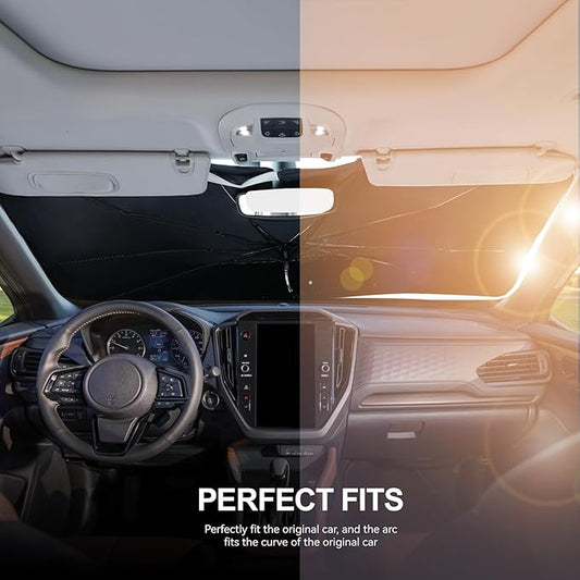 2019-2024 Upgraded for Subaru Forester Sunshade, Portable Foldable Sunshade Accessories, [Nano Ice Crystals Coating] UV Protection, Keeps Interior Cool (for Subaru Forester 2019-2024)