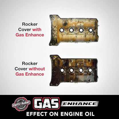 Opti-Lube Gas Enhance Fuel ADDITIVE: 8OZ Long Neck Bottles (12 Pack)