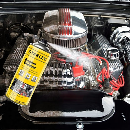 STANLEY AP 92 Engine Cleaner Spray - 12x12 Fl. oz., Automotive Degreaser Spray,Use for Tight Spaces, Non-corrosive - 2 Pack