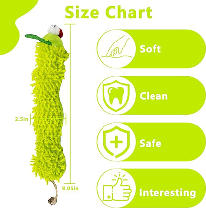 1 Pack Catnip Toys, Soft Cat Pillows Toys, Kitten Caterpillar Catnip Toys,Indoor Interactive Cat Kicker Toys for All Age Cat