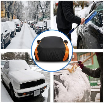 Avecrew Car Cover Waterproof All Weather for Automobiles, Outdoor Heavy Duty Full Exterior Covers for Sedan(186"-193")