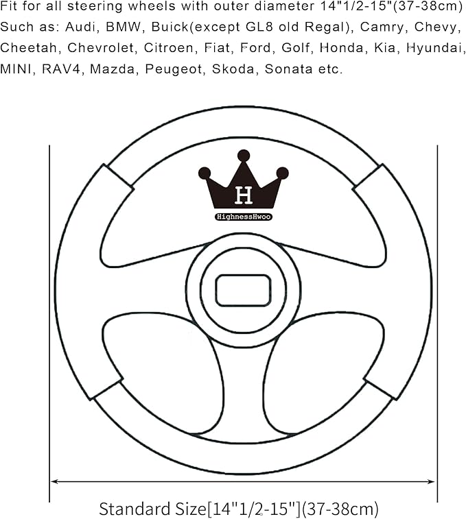 Luxury Fluffy Winter Car Steering Wheel Cover for Women Soft Warm Plush Cute Auto Accessories for Vehicle, Sedan, Universal, Fuzzy, Anti Slip, Pink, Standard Size, 14.75-15.15"