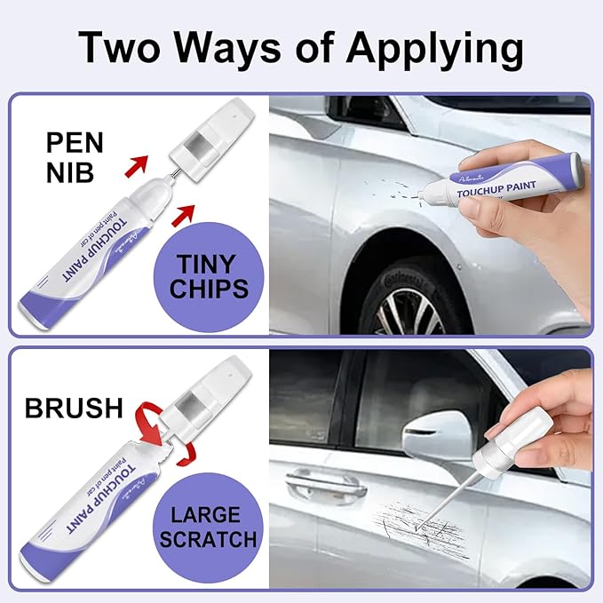 Touch Up Paint for Mercedes Benz Iridium Silver(775/9775)-Exact Match–Chips and Nicks TouchUp Paint Pen Scratch Repair Car Accessories Car Paint Pen for Erase Car Scratches