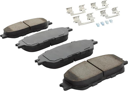 Premium Ceramic Front Brake Pads (1001-0906BC) Compatible with Toyota Tacoma 2005-2015