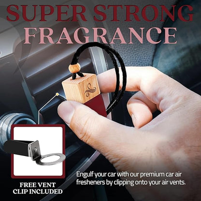 Carat Rouge Car Air Freshener for Women | Baccarat Rouge 540 Car Scents for Women | Car Fragrances - Carat Rouge by Perfa, Maroon