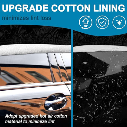 Car Cover for 2014-2025 Mini Cooper/Cooper S/Hardtop/Clubman/Countryman 4 Door,Full Exterior Car Covers for Automobile All Weather Waterproof Heavy Duty,Zipper/Cotton UV Proof Custom fit【210T Taffeta】