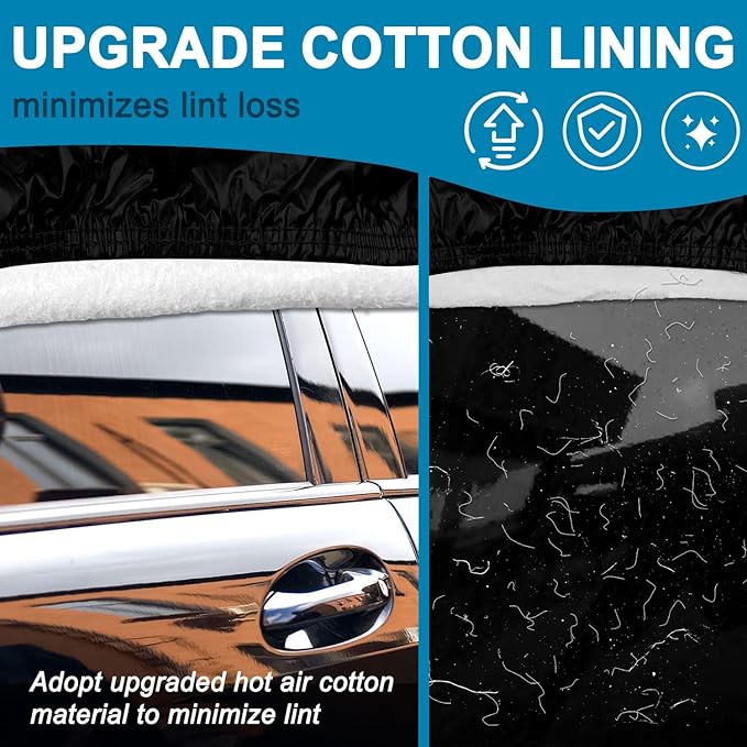 Car Cover for 2002-2025 Mini Cooper/Cooper S/Hardtop/Convertible 2-Door,Full Exterior Car Covers for Automobiles All Weather Waterproof Heavy Duty,Zipper/Cotton Rain UV Proof Custom fit【210T Taffeta】