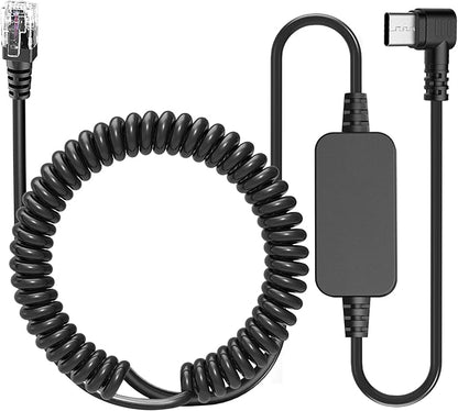 Radar Detector Cable，USB CTo RJ11 Plug Cable 5V-12V Power Cord, Compatible with Escort Radenso XP Beltronics Cobra Whistler 9.8FT, Suitable for 12V Radar detectors