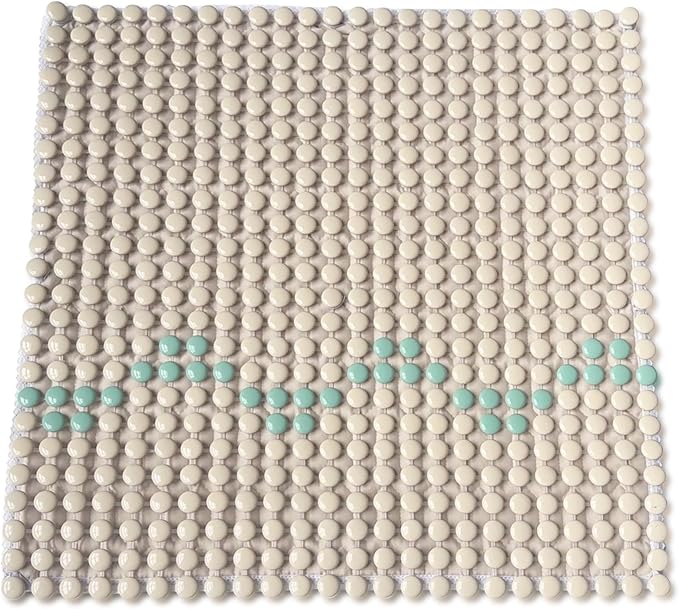HOMREST Ceramic Seat Cushion for Back Pain Bead Seat Pad Mat Comfy Extreme Cooling Summer Massage Seat Cushions for Cars,Home Office Desk Chairs(Beige)
