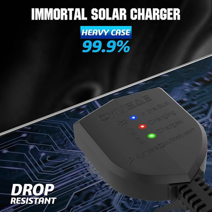 OYMSAE 30W 12V Solar Battery Charger Waterproof Solars Battery Maintainer,Portable Solar Panel Charger with Upgraded MPPT Controller for Car, Motorcycle, Boat, Marine, RV, Trailer, Tractor,Truck, etc