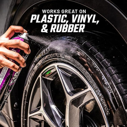 Slick Products Shine & Protectant, Long-Lasting High-Gloss Clear Coat Spray, Renew, Shine, and Protect Plastic, Vinyl, Rubber, Trim, and More (6-Pack)